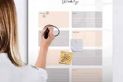 Magnetinė sauso valymo lenta savaitės planuoklis