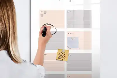Magnetinė sauso valymo lenta savaitės planuoklis
