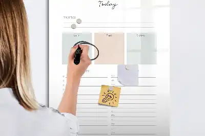 Magnetinė sauso valymo lenta dienos planuoklis