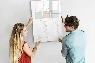 Magnetinė sauso valymo lenta dienos planuoklis
