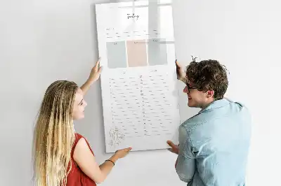 Magnetinė sauso valymo lenta dienos planuoklis