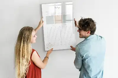 Magnetinė sauso valymo lenta dienos planuoklis