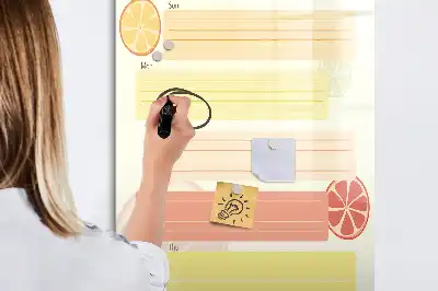 Magnetinė sauso valymo lenta meniu planuoklis