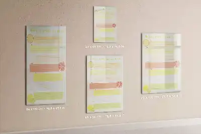 Magnetinė sauso valymo lenta meniu planuoklis