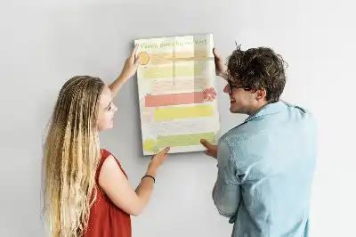 Magnetinė sauso valymo lenta meniu planuoklis