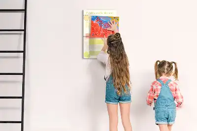 Magnetinė sauso valymo lenta meniu planuoklis