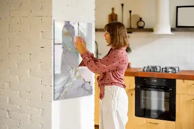 Magnetinė lenta sauso valymo su marmuro raštu