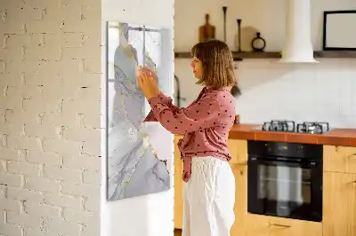Magnetinė lenta sauso valymo su marmuro raštu