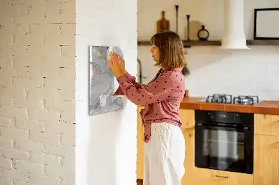 Magnetinė lenta sauso valymo su marmuro raštu