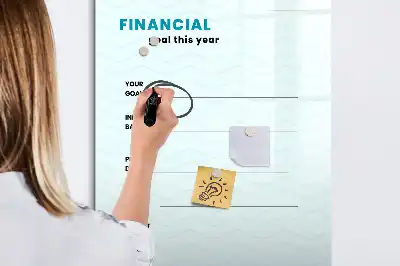 Magnetinė lenta sauso valymo finansų planuoklis