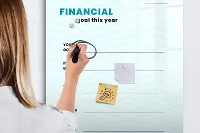 Magnetinė lenta sauso valymo finansų planuoklis