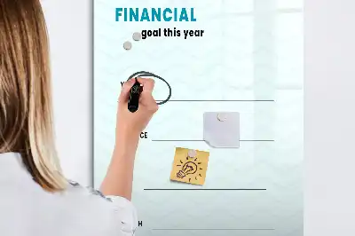 Magnetinė lenta sauso valymo finansų planuoklis