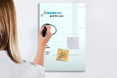 Magnetinė lenta sauso valymo finansų planuoklis
