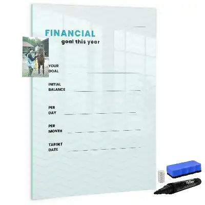 Magnetinė lenta sauso valymo finansų planuoklis