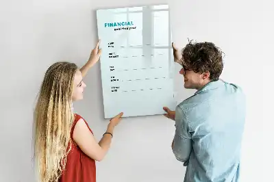 Magnetinė lenta sauso valymo finansų planuoklis