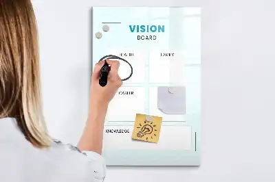 Magnetinė sauso valymo lenta sveikatos planuoklis