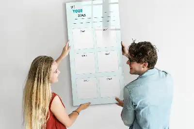Magnetinė sauso valymo lenta tikslų planuoklis