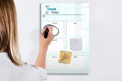 Magnetinė sauso valymo lenta tikslų planuoklis