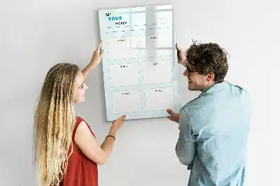 Magnetinė sauso valymo lenta tikslų planuoklis