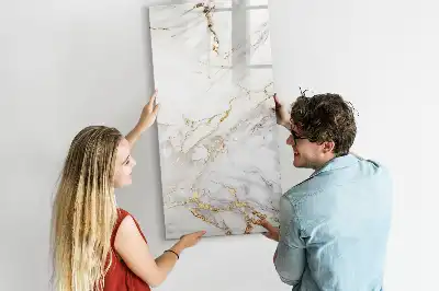 Magnetinė sauso valymo lenta dekoratyvinio marmuro rašto