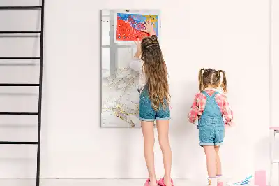 Magnetinė sauso valymo lenta dekoratyvinio marmuro rašto