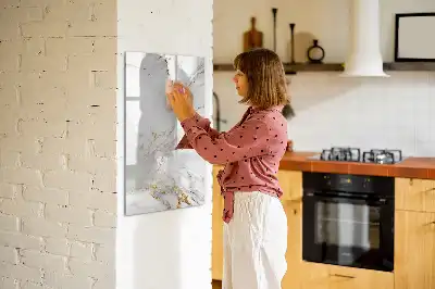 Magnetinė sauso valymo lenta dekoratyvinio marmuro rašto