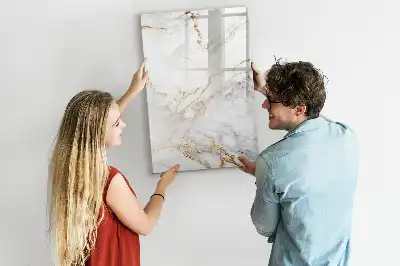 Magnetinė sauso valymo lenta dekoratyvinio marmuro rašto
