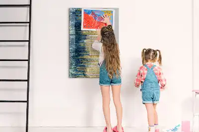 Sauso valymo magnetinė lenta su dekoratyviniu raštu