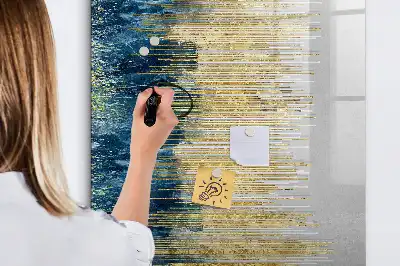 Sauso valymo magnetinė lenta su dekoratyviniu raštu