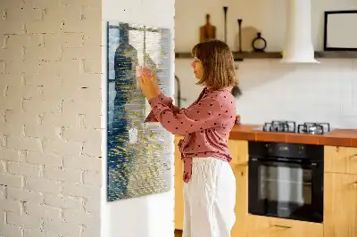 Sauso valymo magnetinė lenta su dekoratyviniu raštu