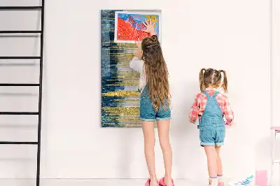 Sauso valymo magnetinė lenta su dekoratyviniu raštu