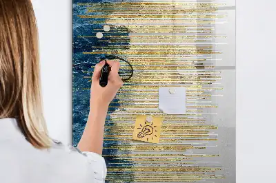 Sauso valymo magnetinė lenta su dekoratyviniu raštu