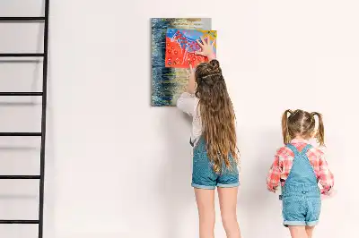 Sauso valymo magnetinė lenta su dekoratyviniu raštu