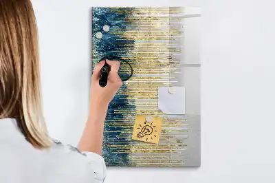 Sauso valymo magnetinė lenta su dekoratyviniu raštu