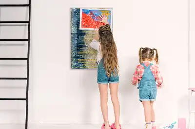 Sauso valymo magnetinė lenta su dekoratyviniu raštu