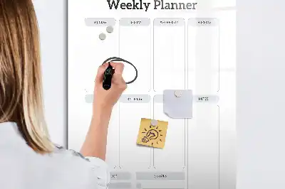 Magnetinė sauso valymo lenta savaitės planuoklis