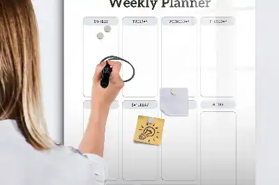 Magnetinė sauso valymo lenta savaitės planuoklis