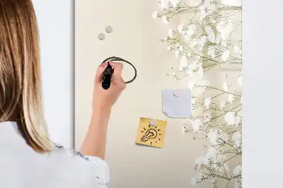 Magnetinė sauso valymo lenta subtilios gėlės