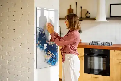 Magnetinė sauso valymo lenta tobulo marmuro rašto