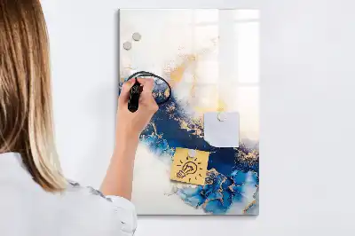 Magnetinė sauso valymo lenta tobulo marmuro rašto