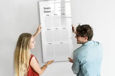 Magnetinė savaitės planuotė sauso valymo lenta