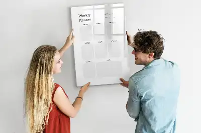 Magnetinė savaitės planuotė sauso valymo lenta