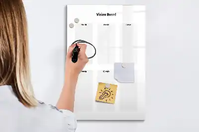 Magnetinė sauso valymo lenta vizijos lenta