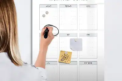 Magnetinė sauso valymo lenta mėnesio tikslams