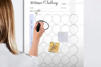 Magnetinė sauso valymo lenta 30 dienų planuoklis