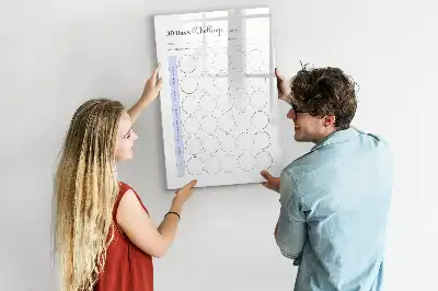 Magnetinė sauso valymo lenta 30 dienų planuoklis