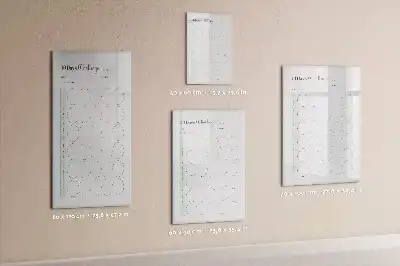Sauso valymo magnetinė lenta iššūkių planuoklis