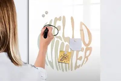Magnetinė sauso valymo lenta su užrašu Sveika vasara