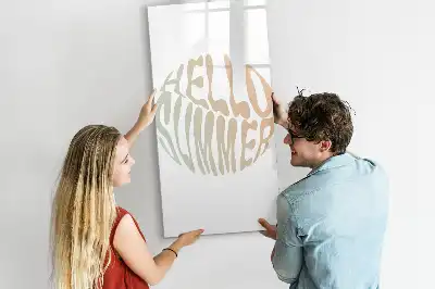 Magnetinė sauso valymo lenta su užrašu Sveika vasara