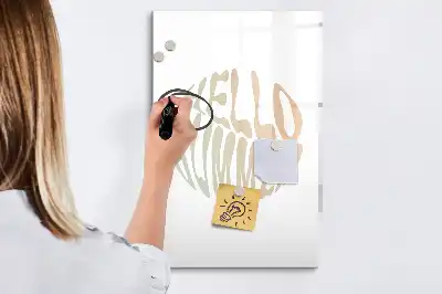 Magnetinė sauso valymo lenta su užrašu Sveika vasara